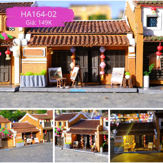 Mô hình gỗ tự lắp ráp DIY- Thế Giới Tí Hon- HỘI AN- HIỆU TRANH 182- HA164-02 (Sản phẩm chưa kèm keo)