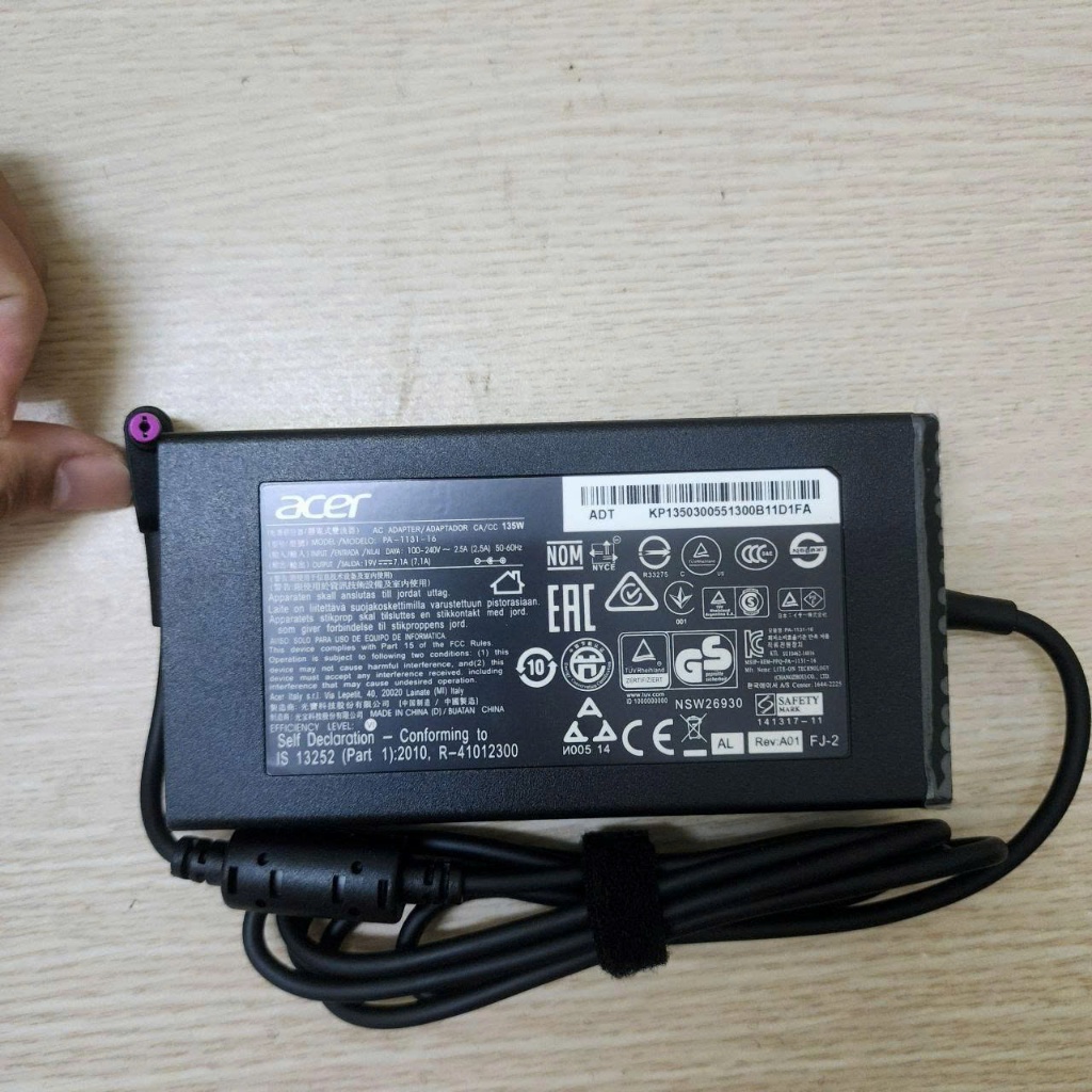 Sạc Laptop ACER 19V 135W 180W 230W cho Laptop Acer Nitro 5 Aspire 7 V15 V17 Gateway One, Acer Predator Bảo Hành 24 tháng