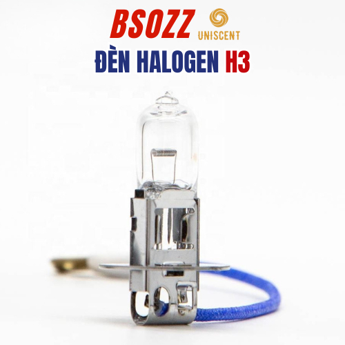 Bóng Đèn Halogen H3-PK22s (12V-55/100W)-(24V-70/100W) Chip Osram- BSOZZ- Made In Thailand