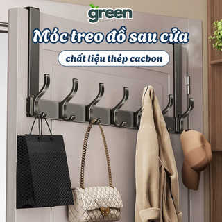 Móc Treo Sau Cửa Đa Năng Inox Chịu Lực ECO, Móc Treo Quần Áo Túi Xách Treo Cửa Không Cần Khoan
