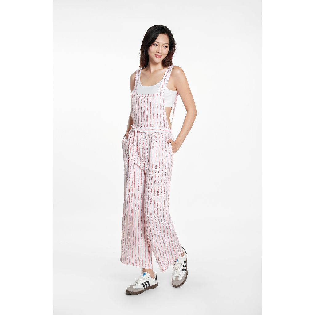 [CÒN SIZE S, M] N&M Bộ Jumsuit Nữ kẻ sọc visco linen 2002024