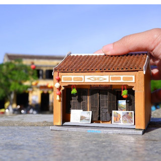 Mô hình gỗ tự lắp ráp DIY- Thế Giới Tí Hon -HỘI AN- HIỆU TRANH- HA164-07 (Sản phẩm chưa kèm keo)