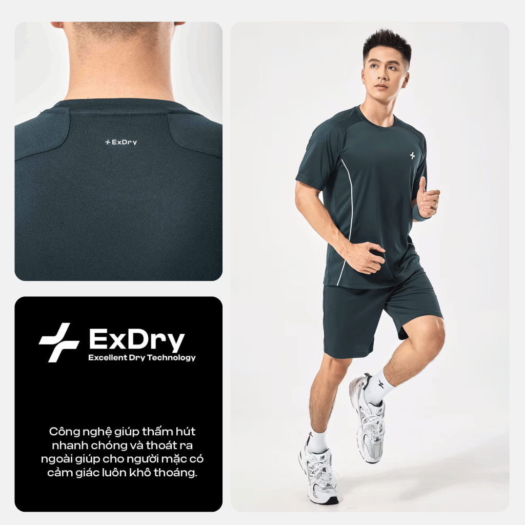 [MUA 4 GIẢM 20%]Áo thun Tshirt thể thao nam Pickleball Tennis FlexLine Active thấm hút, thoáng khí, Coolmate