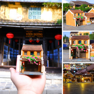 Mô hình gỗ tự lắp ráp DIY- Thế Giới Tí Hon- HỘI AN- NHÀ THỜ TỘC- HA164-08 (Sản phẩm chưa kèm keo)
