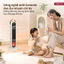 Máy sưởi gốm lọc không khí Ion điều khiển bằng giọng nói Fujihome FH202, quạt sưởi ấm điều khiển từ xa tự ngắt an toàn