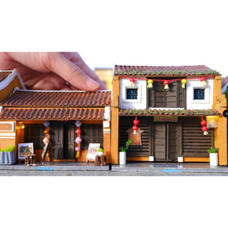 Mô hình gỗ tự lắp ráp DIY- Thế Giới Tí Hon- HỘI AN- NHÀ CỔ TẤN KÝ- HA164-09 (Sản phẩm chưa kèm keo)
