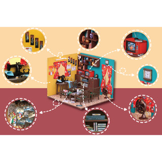 Mô hình gỗ tự lắp ráp DIY - Thế Giới Tí Hon- HOÀI NIỆM - Mã SP: TX01  (Sản phẩm chưa kèm keo)