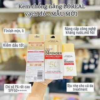 Kem Chống Nắng Phổ Rộng L'Oreal Defender SPF 50+ PA++++ 50ml - Bebeau