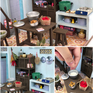 Mô hình gỗ lắp ráp DIY- BẾP CỦA MẸ -MÃ SP: TX02 (Sản phẩm chưa kèm keo)