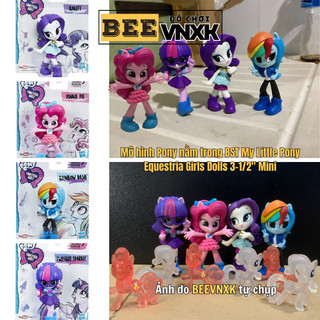 Set 1 Búp bê Pony và 6 Ngựa Hasbro mini phiên bản đặc biệt - Đồ chơi BEE VNXK