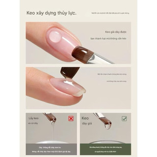 Gel đắp móng Mr Nail không nóng không bọt ( gel chảy )- gel đắp cao cấp K213 màu clead 30g