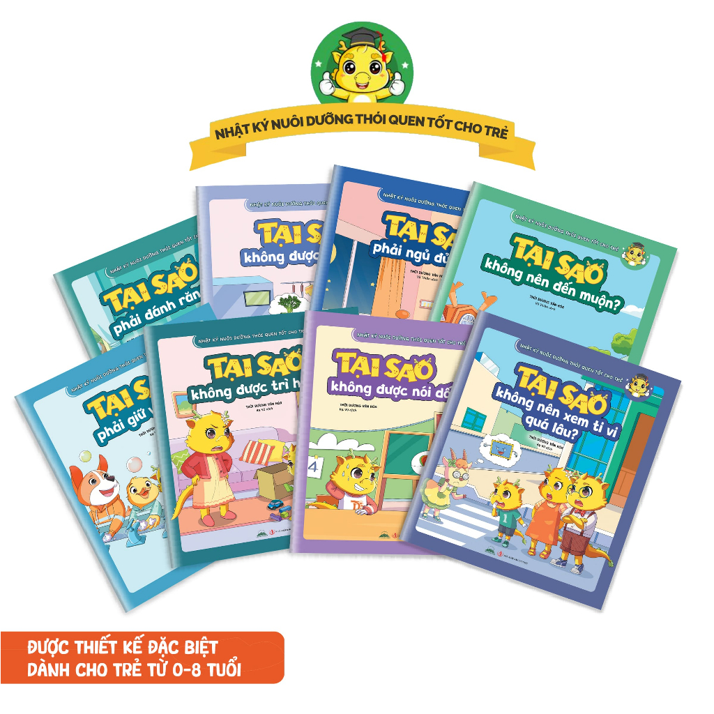 Sách - Nhật Ký Nuôi Dưỡng Thói Quen Tốt Cho Trẻ (Combo 8 Tập) - Tiên Phong Books
