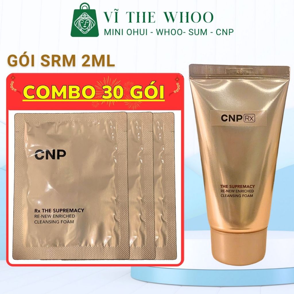 30 Gói Sữa Rửa Mặt CNP Rx Vàng Supremacy Cleansing Foam 2mL | Shopee ...
