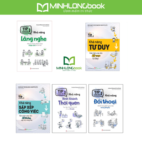 Sách: Tip Công Sở 1: Sắp Xếp Công Việc + Hình Thành Thói Quen + Tư Duy + Lắng Nghe + Đối Thoại