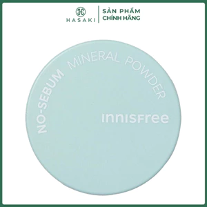 Phấn Phủ innisfree Kiềm Dầu Dạng Bột Khoáng 5g (Mới) No-Sebum Mineral Powder Hasaki Sản Phẩm Chính Hãng