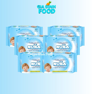 Khăn Ướt Em Bé NUNA 30 Tờ - Không Mùi Cao Cấp- Khăn Ướt Nuna Du Lịch mềm mại, An Toàn