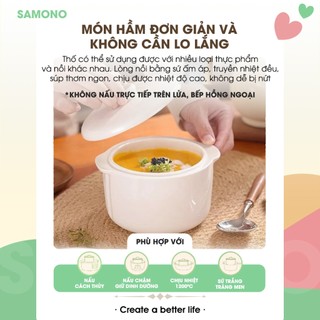 Thố Sứ Nồi Nấu Chậm Samono SW-SC10 dung tích 1 Lít - thố lẻ thay thế