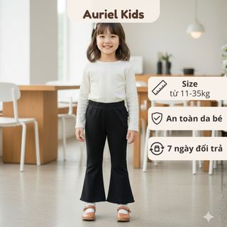 Quần Cho Bé Gái, Quần Loe Co Giãn  Điệu Đà Cho Bé Chất Liệu Cotton Co Giãn