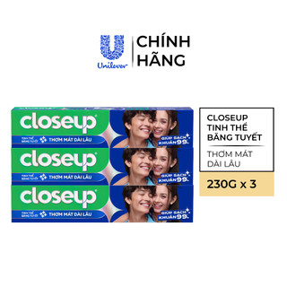 Combo 3 Kem Đánh Răng Closeup Cho Hơi Thở Thơm Mát Bất Tận 230G/Tuýp
