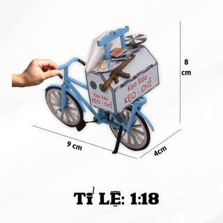 Mô hình gỗ lắp ráp DIY- Thế Giới Tí Hon -Hàng Rong- XE KẸO KÉO - HR03 (Sản phẩm chưa kèm keo)