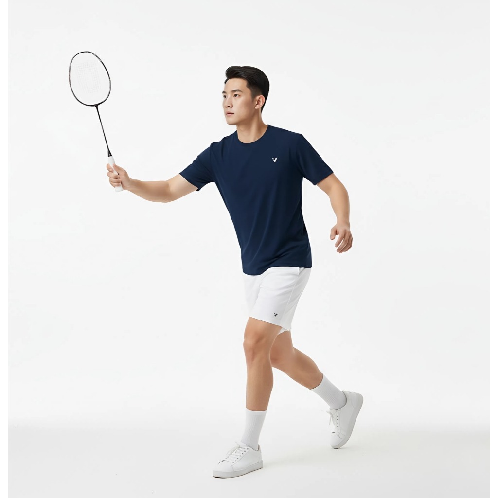 Áo Thun Thể Thao Nam Nữ TRƠN Vsmash Sportwear, Vải Nhanh Khô Thấm Hút Tốt ,Đồ Tập Gym Cầu Lông Đá Banh Pickleball Tennis