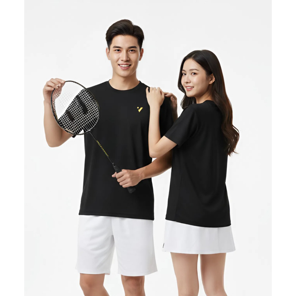 Áo Thun Thể Thao Nam Nữ TRƠN Vsmash Sportwear, Vải Nhanh Khô Thấm Hút Tốt ,Đồ Tập Gym Cầu Lông Đá Banh Pickleball Tennis