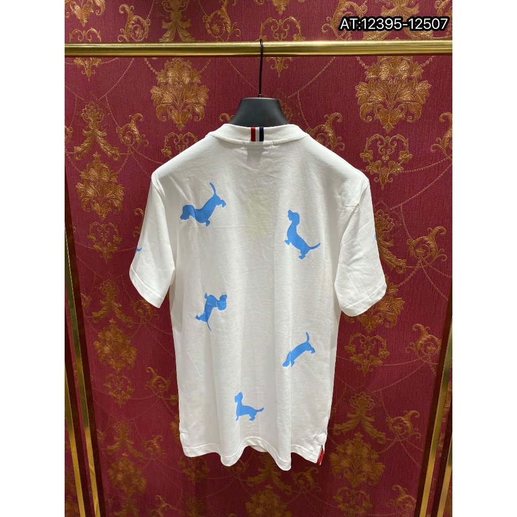 ÁO thun nam cổ tròn họa tiết thêu tay ngắn phong cách trẻ trung chuẩn from