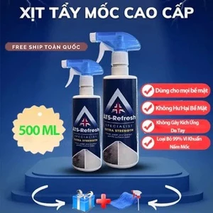Xịt Tẩy Nấm Mốc Diệt 99,9% Vi Khuẩn AT5 REFRESH 500ml - Hàng Chính Hãng Tẩy Nấm Mốc Tường Nhà...