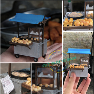 Mô hình gỗ tự lắp ráp DIY- Thế Giới Tí Hon- Hàng Rong- XE BÁNH BÒ BÁNH TIÊU - HR07 (Sản phẩm không kèm keo)