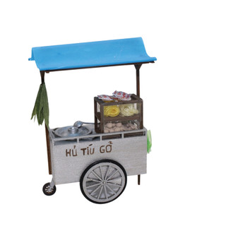 Mô hình gỗ tự lắp ráp DIY- Thế Giới Tí Hon-Hàng Rong- XE HỦ TIẾU GÕ - HR08 (Sản phẩm chưa kèm keo)