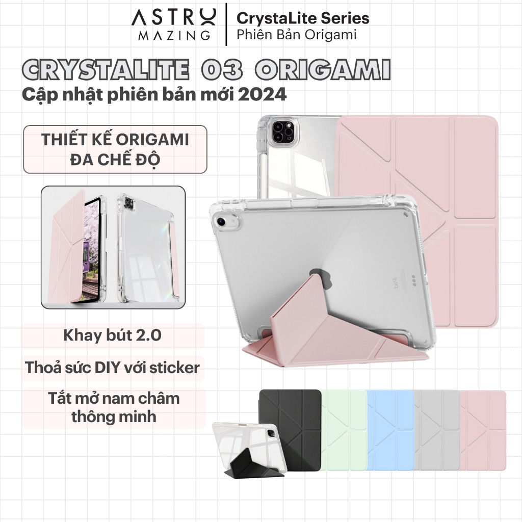 [CrystaLite 03] Bao da iPad CrystaLite Origami AstroMazing - Case cho ...