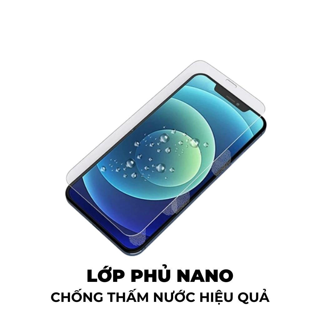 Kính Cường Lực Siêu Trong Suốt HD Nano Full Viền cho Iphone x xs xr 11 12 13 14 15 16 17 pro max plus [KK 3D]