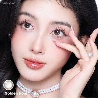 [Giá 1 bên mắt] Lens 1 tháng khóa ẩm VIVIMOON, kính áp tròng màu độ cận 0 - 8, Dia 14.2 mm