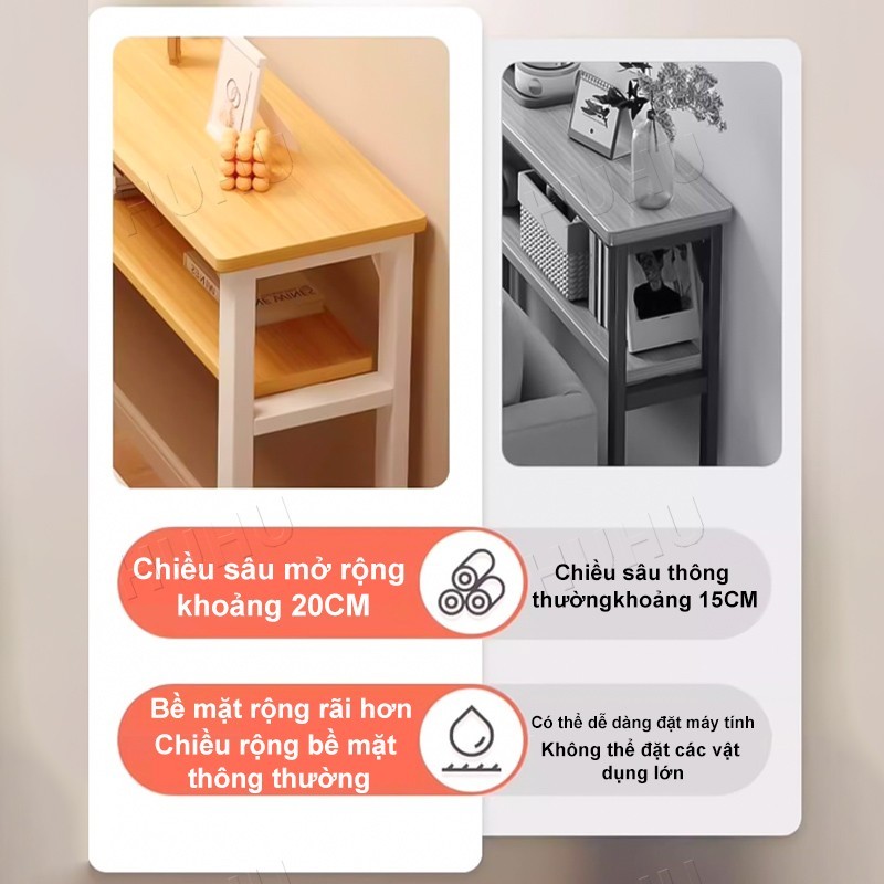 HUHU Bàn Sofa Bên Giường Bàn Trà Mini Đa Năng Nhỏ Gọn Tiện Lợi Cho Phòng Khách Phòng Ngủ | BigBuy360 - bigbuy360.vn