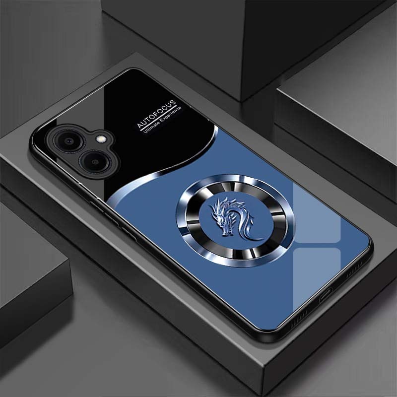 Ốp Lưng cho SAMSUNG A07 Mặt lưng kính cường lực, cao cấp Họa tiết