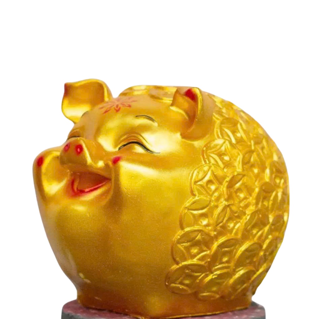 Heo đất Lợn đất Heo mắt híp đồng xu hàn quốc SIZE TO trang trí quà tặng Ống heo tiết kiệm tiền