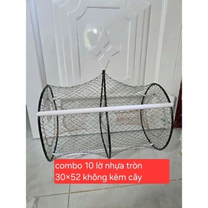 combo 10 lờ cá nhựa cải tiến vành tròn(không kèm cây)