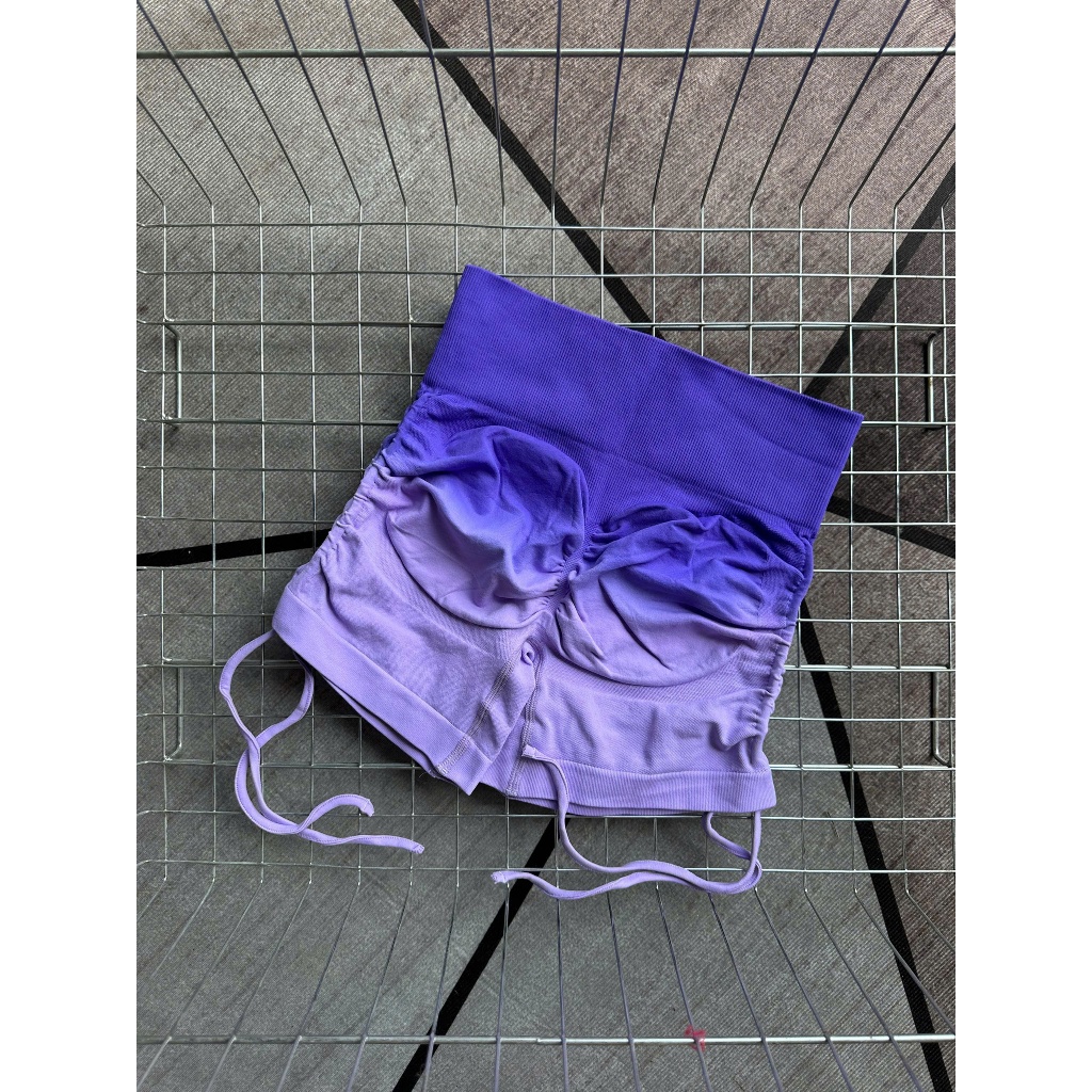 Quần Đùi Rút Loang Màu Ombre Chất Dệt Nữ Co Giãn Tập - Gym - Yoga - Aerobic HOTHISPORT
