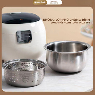 [INOX 304 - 3L] Nồi Cơm Điện Đa Năng Snapbee RC3000 – Lòng Vân Lục Giác, Tách Đường, 10+ Chế Độ Nấu
