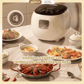 [INOX 304 - 3L] Nồi Cơm Điện Đa Năng Snapbee RC3000 – Lòng Vân Lục Giác, Tách Đường, 10+ Chế Độ Nấu