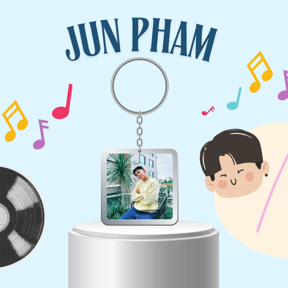 Móc khoá nhựa/Keyring ca sĩ/ diễn viên Jun Phạm - Gia Đình Haha- Anh trai vượt ngàn chông gai