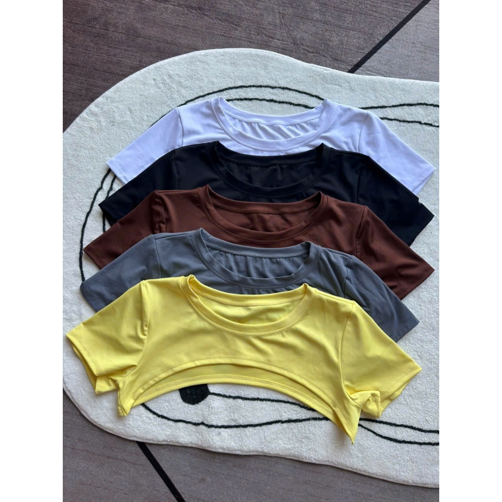 Áo CROPTOP NỬA NGỰC Khoác Ngoài Thể Thao Tập Gym-Yoga-Aerobic CHẤT THUN POLY HOTHISPORT