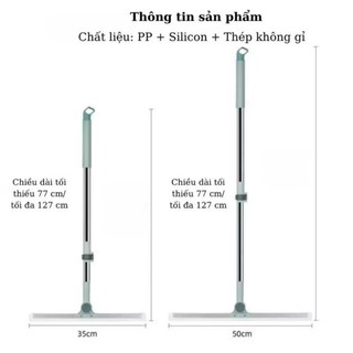 [HÀNG LOẠI 1] Chổi gạt nước sàn nhà tắm PVL 50CM 35CM quét nhà thông minh gạt sạch nhà tắm chống trượt