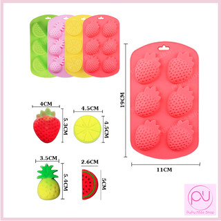 Khuôn Silicon Hình Trái Cây Dễ Thương - Khuôn Silicon Làm Rau Cầu, Khúc Bạch, Làm Đá, Làm Toping Trà Sữa, Làm Bánh