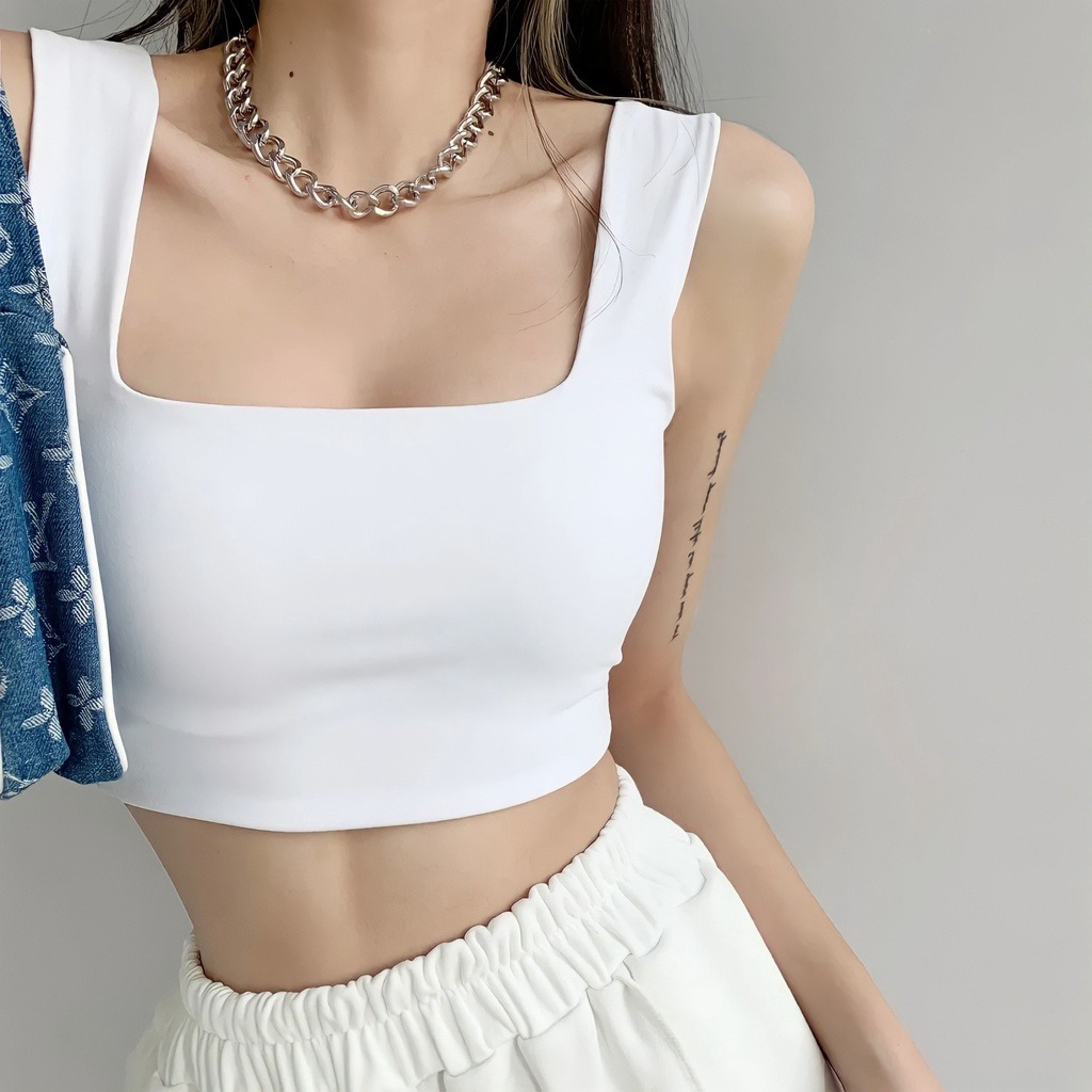 Áo 2 dây thiết kế bản dây to ôm body siêu sexy gợi cảm freszie 38-55kg
