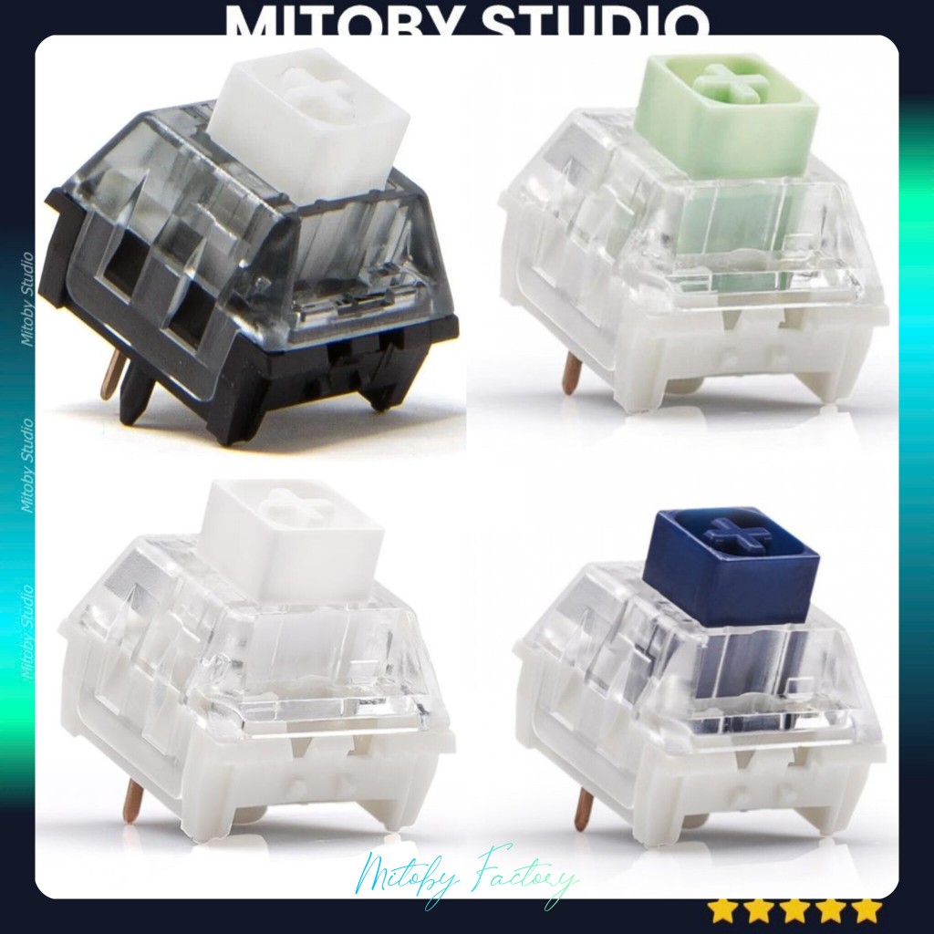[Combo 10] Kailh Box Jade Box Navy Kailh Box White v2 clicky switch ...