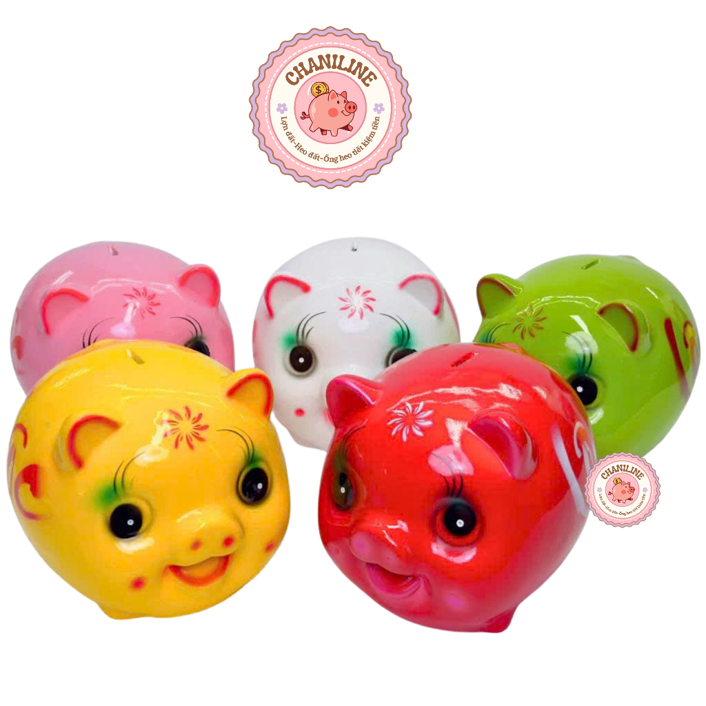 Heo đất lợn đất heo truyền thống (Size Nhỏ) ống heo tiết kiệm tiền trang trí,quà tặng đáng yêu cute
