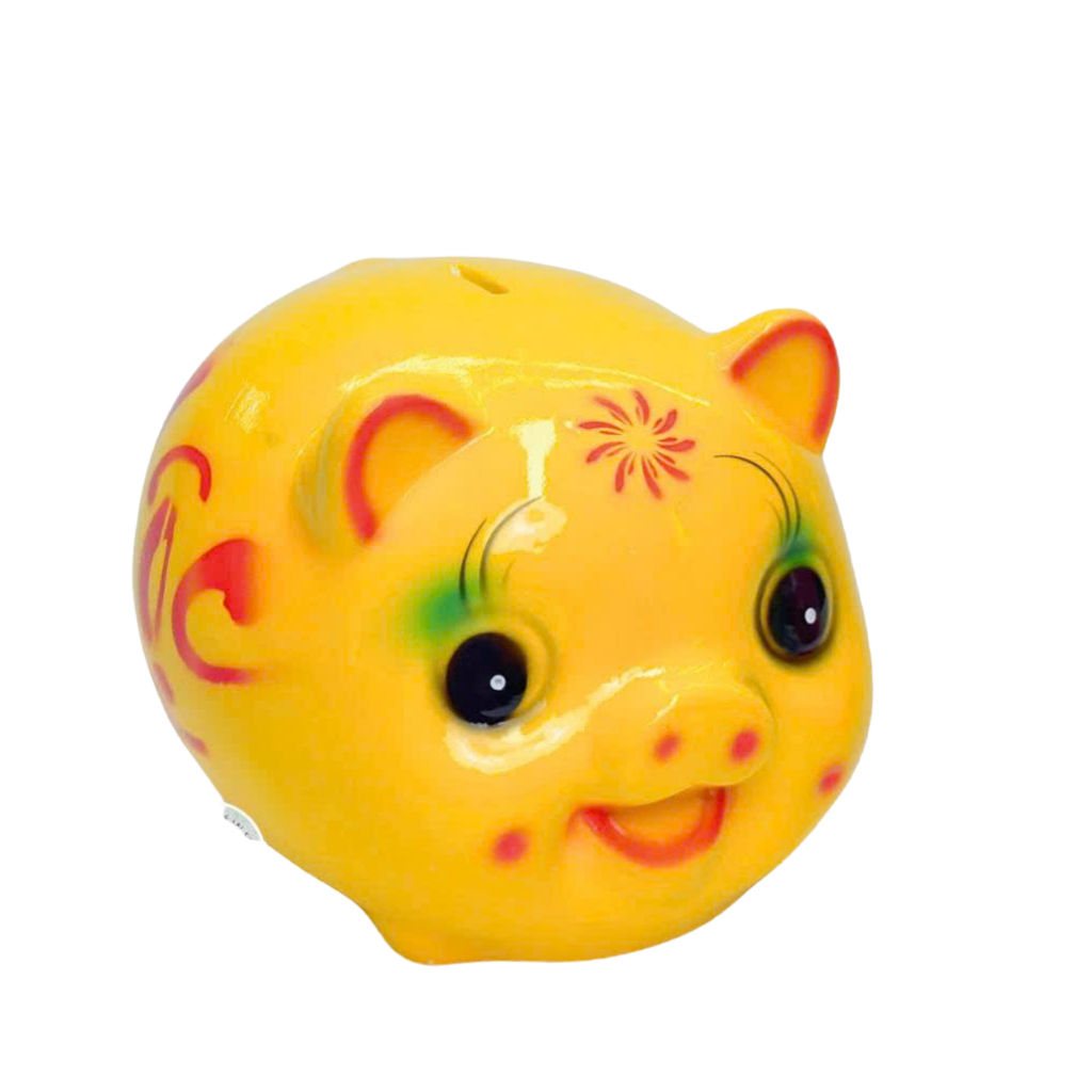 Heo đất lợn đất heo truyền thống (Size Nhỏ) ống heo tiết kiệm tiền trang trí,quà tặng đáng yêu cute