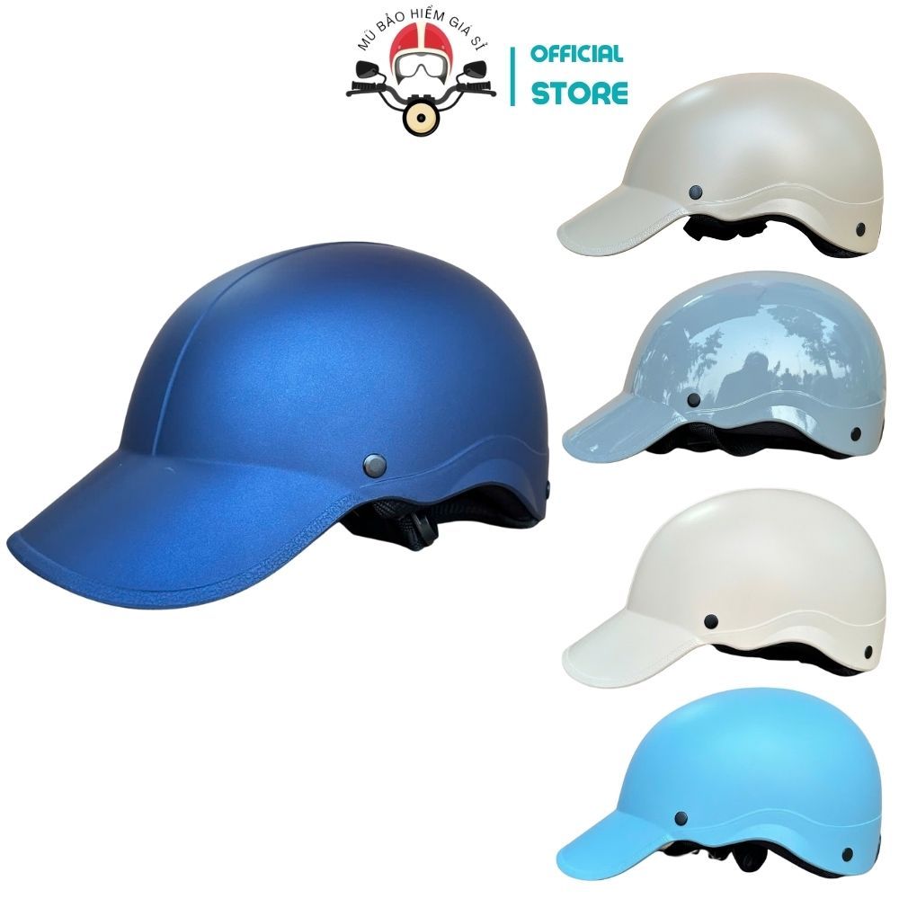 Mũ bảo hiểm Napoli N688 có lưỡi trai dài che nắng hiệu quả – kiểu nón kết trẻ trung, nhẹ đầu 54–57cm