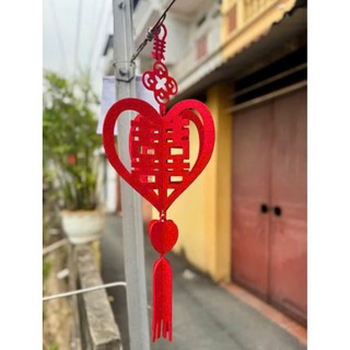 Chữ Hỷ 3D Bằng Nỷ - Decor Đám Cưới, Phòng Tân Hôn Chất Liệu Nỉ Dạ Bền Đẹp